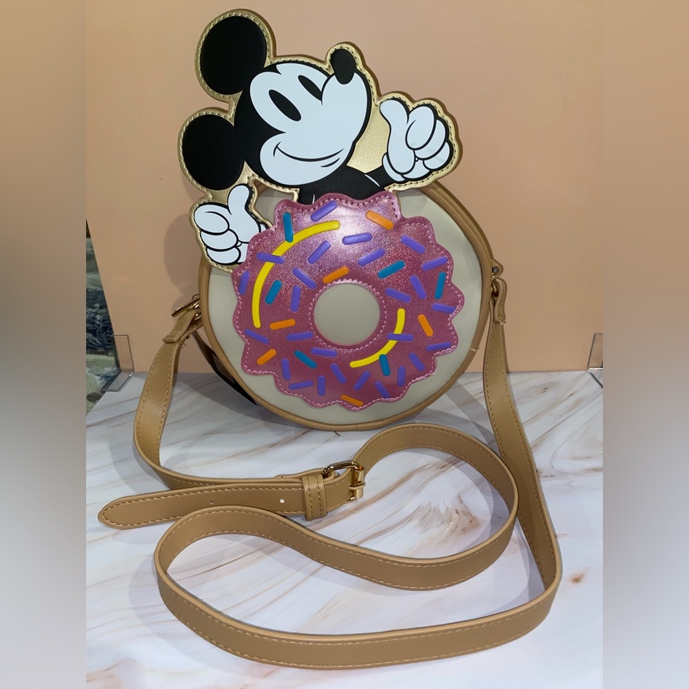 Disney Mickey Mouse Donut Crossbody Bag - NWT Bioworld